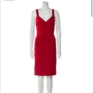 Diane von furstenburg red dress